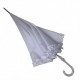 Белый зонт-трость с рюшами, полуавтомат на 8 спиц от Max, 03180-1