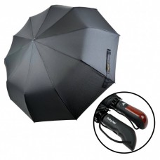 Чоловіча складана парасолька напівавтомат від Feeling Rain, є антивітер, чорна, FR0453-1