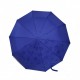Жіноча парасолька напівавтомат на 10 спиць Bellisimo "Flower land", проявка, синій колір, 0461-10