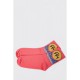 Жіночі шкарпетки середньої довжини, коралового кольору з принтом, 151R106