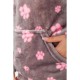 Піжама жіноча плюшева, колір сіро-рожевий, 102R5241