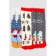 Шкарпетки жіночі новорічні 3 пари, колір молочний; світло-сірий; темно-сірий;, 151R250