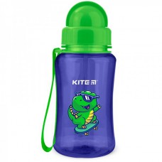 Бутылка для воды детская Kite Dino K23-399-2 350 мл синяя
