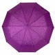 Складна жіноча парасолька напівавтомат "Краплі дощу" від SL, фіолетова, 0497SL-3
