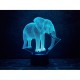 Змінна пластина для 3D ламп "Слон 2" 3DTOYSLAMP