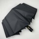 Жіноча складана парасолька напівавтомат із подвійною тканиною з принтом квітів, чорна, top 0134-4