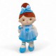 Мягкая кукла "Девочка", 41 см (голубая)
