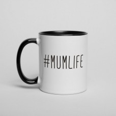 Чашка "#Mumlife", Чорний, англійська, 330 мл