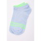Жіночі короткі шкарпетки, блакитного кольору зі смужками, 1