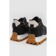 Кросівки жіночі з хутром, колір чорно-білий, 243RGM91