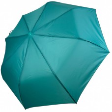 Жіноча однотонна парасолька напівавтомат на 8 спиць від Toprain, бірюзова, 0102-10