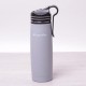 Спортивний термос-пляшка з нержавіючої сталі з трубочкою і кліпсою на 500 мл Kamille a2058