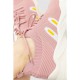 Кросівки жіночі текстильні, колір пудровий, 214R231