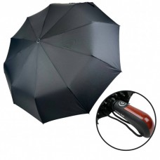 Мужской зонт-автомат от Feeling Rain на 10 спиц с прямой ручкой, антиветер, черный FR 0458-1