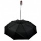 Чоловіча парасолька-автомат від Feeling Rain на 10 спиць із прямою ручкою, антивітер, чорна FR 0458-1