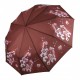 Жіноча парасолька напівавтомат з орхідеями від TheBest-Flagman, коричнева, 0733-2