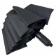 Чоловіча складана парасолька напівавтомат на 10 спиць із системою антивітер від Toprain, чорна, 0342-1