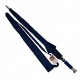 Однотонный зонт-трость, полуавтомат на 8 спиц от фирмы RST, темно-синий, 01113-3