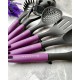 Набір кухонного приладдя Edenberg EB-3607-Violet 7 предметів фіолетовий