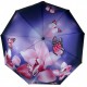 Жіноча складана парасолька автомат на 9 спиць із принтом квітів і метеликів від Frei Regen, FR0002-1
