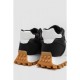 Кросівки жіночі з хутром, колір чорно-білий, 243RGM93