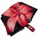 Жіноча складна парасолька напівавтомат з принтом Ейфелева Вежа і квіти від Susino, червона, Sys 03025-5
