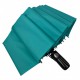 Однотонна парасолька-автомат від Toprain на 12 спиць, бірюзова, 0512-3
