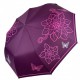 Жіноча складна парасолька-автомат від Flagman-TheBest з принтом квітів, фіолетова, fl0512-1