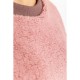 Свитшот женский меховой Тедди, цвет пудровый, 102R5204