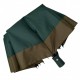 Складна парасолька напівавтомат зі смужкою по краю від Bellissimo, антивітер, зелений 019308-1
