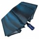 Жіноча парасолька напівавтомат з абстрактним принтом на 8 спиць від Toprain, синя ручка, 02055-1