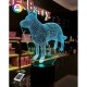 3D нічник "Німецька вівчарка" + пульт ДК+мережевий адаптер+батарейки