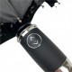 Чоловіча складана парасолька-автомат чорна, 10 спиць із прямою ручкою від Toprain, антивітер, 0917-1