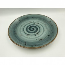 Тарелка подставная TULU spiral-grey-blu-26 26 см серая