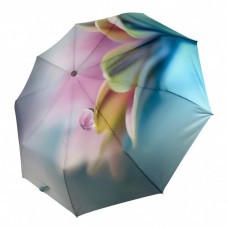 Жіноча парасолька-автомат у подарунковій упаковці з хусткою, квітковий принт від Rain Flower, 01030-6