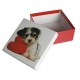 Коробка подарункова "Собака із серцем" 14 х 14 см