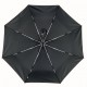 Жіноча складана парасолька-автомат з однотонним куполом від Flagman-The Best, чорна, 0517-7