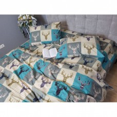 Комплект постельного белья Трофей бирюза, Turkish flannel