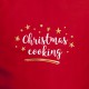 Фартух "Christmas cooking", Червоний, Red, англійська