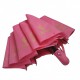 Жіноча парасолька напівавтомат Bellissimo із золотистим візерунком на куполі на 10 спиць, рожева, 018308-4