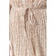 Сукня вільного крою шифонова, колір бежево-коричневий, 204R701