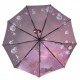 Жіноча парасолька-автомат рожева з квітковим принтом на 9 спиць від Flagman N0153-5
