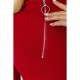 Кофта жіноча в рубчик, колір бордовий, 204R041