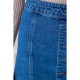 Джинсовая мини-юбка на пуговицах, синего цвета, 164R2218