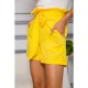Жіночі шорти на гумці, з поясом, колір Жовтий, 102R305