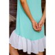 Літня сукня, з рюшею м'ятного кольору, 167R100- 2