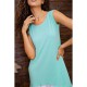 Літня сукня, з рюшею м'ятного кольору, 167R100- 2