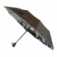 Жіноча парасолька напівавтомат Bellissimo з візерунком зсередини і тефлоновим просоченням, коричнева, 018315-2