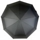 Сімейна складана парасолька-автомат з великим куполом 123см на 9 спиць від Frei Regen, є антивітер, чорна 02507-1