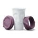 Чашка з кришкою Tassen "Смакота", (400 мл), порцеляна, фіолетовий